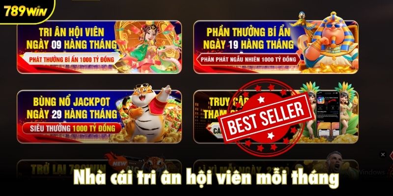 Nhà cái tri ân hội viên mỗi tháng